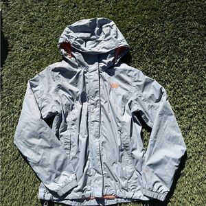 The North Face Light Gray Hooded Jacket